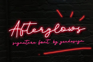 Afterglows Font: A Dreamy Script for Branding