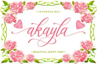 Akayla: A Romantic Script Font for Web Design