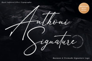 Anthoni Signature Font for Authentic Branding