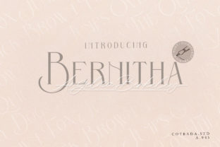 Bernitha Angelica Berkeley Duo Typeface