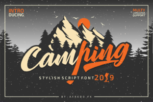 Camping Font: Bold Handwritten Style for Web Design
