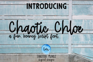 Chaotic Chloe: A Playful Script Font for Social Campaigns