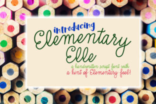 Elementary Elle: A Nostalgic Script Font for Branding