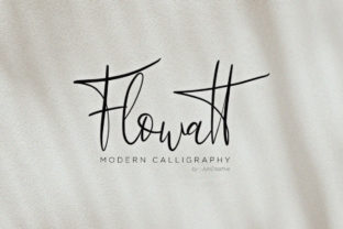 Flowatt: A Modern Calligraphy Font for Branding
