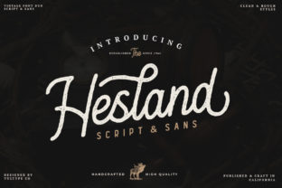 Hesland: A Vintage Handwritten Font for Bold Campaigns