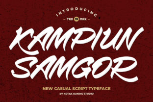 Kampiun Samgor: A Script Font for Digital Design