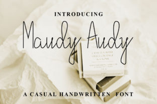 Maudy Audy: A Handwritten Font for Modern Campaigns