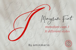 Monogram J Monofont Caps J Typeface