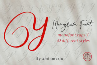 Monogram Y Monofont Caps Y Typeface