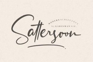 Sattersoon Font: Elevate Your Craft Designs