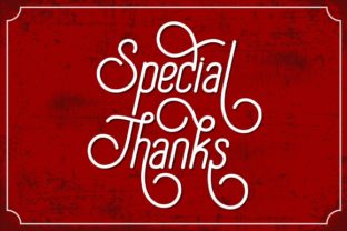 Special Thanks: A Vintage Script Font for Editorial Design